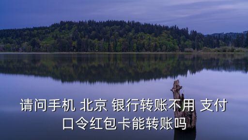 請問手機 北京 銀行轉(zhuǎn)賬不用 支付口令紅包卡能轉(zhuǎn)賬嗎