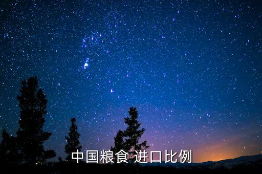 中國糧食 進(jìn)口比例