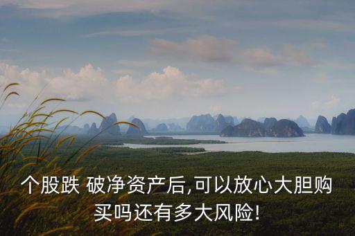 個股跌 破凈資產(chǎn)后,可以放心大膽購買嗎還有多大風(fēng)險(xiǎn)!