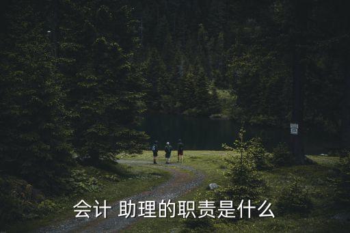 會計 助理的職責(zé)是什么