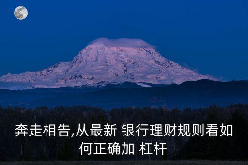 銀行落實去杠桿的措施