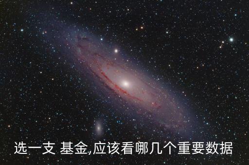 選一支 基金,應(yīng)該看哪幾個(gè)重要數(shù)據(jù)