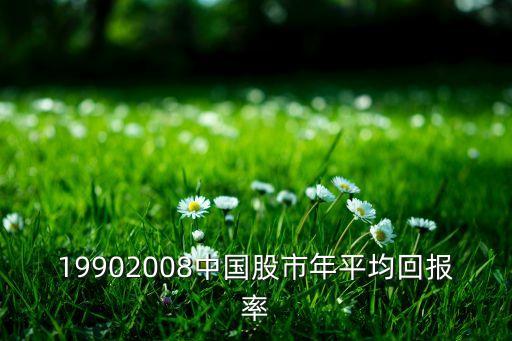 19902008中國股市年平均回報(bào)率