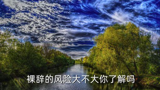  裸辭的風(fēng)險(xiǎn)大不大你了解嗎