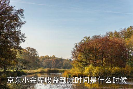  京東小金庫(kù)收益到帳時(shí)間是什么時(shí)候
