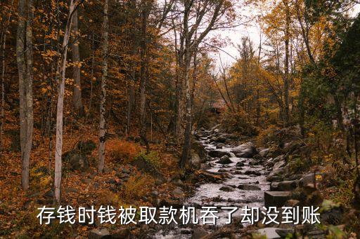 存錢時錢被取款機吞了卻沒到賬