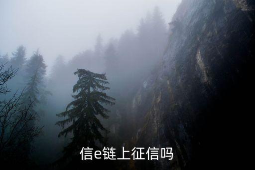 信e鏈上征信嗎