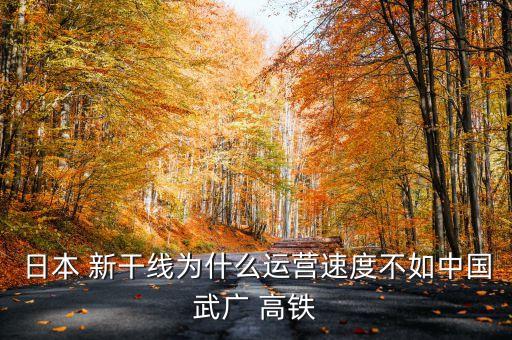 日本 新干線為什么運(yùn)營(yíng)速度不如中國(guó)武廣 高鐵