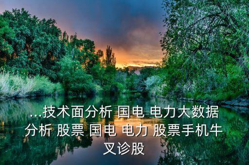 ...技術(shù)面分析 國電 電力大數(shù)據(jù)分析 股票 國電 電力 股票手機牛叉診股