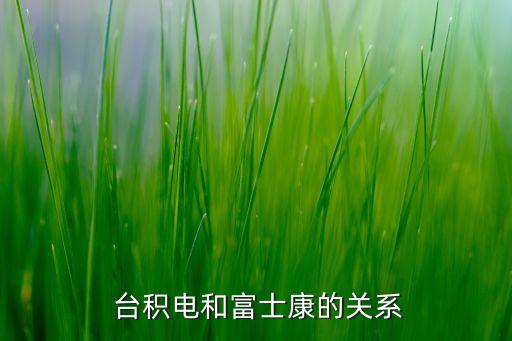  臺積電和富士康的關(guān)系