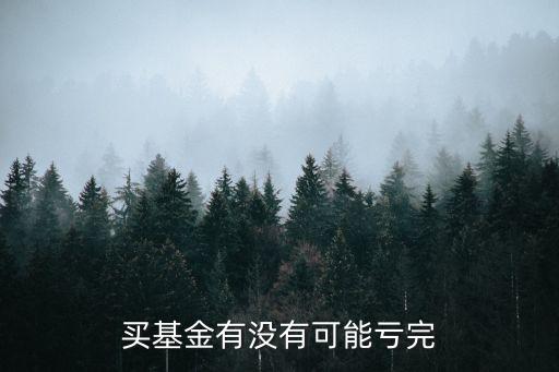買(mǎi)基金有沒(méi)有可能虧完