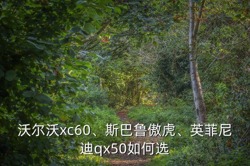 沃爾沃xc60、斯巴魯傲虎、英菲尼迪qx50如何選