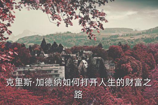 克里斯·加德納如何打開人生的財富之路