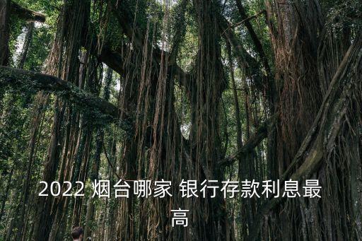 2022 煙臺哪家 銀行存款利息最高
