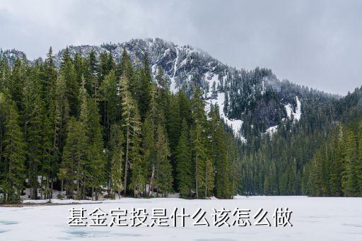 基金定投是什么該怎么做