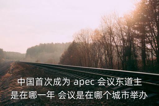 中國(guó)首次成為 apec 會(huì)議東道主是在哪一年 會(huì)議是在哪個(gè)城市舉辦