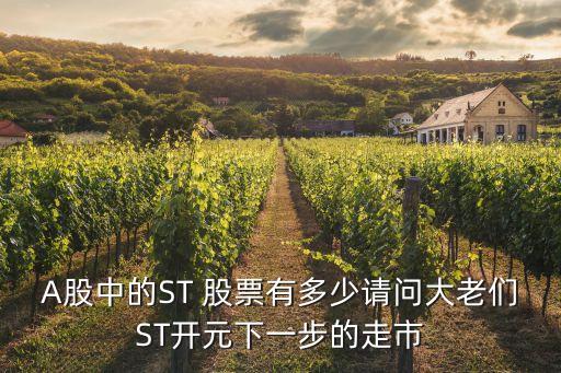 A股中的ST 股票有多少請(qǐng)問大老們ST開元下一步的走市