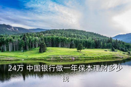 24萬 中國(guó)銀行做一年保本理財(cái)多少錢