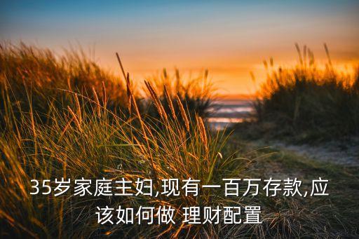 適合35歲理財(cái)投資,保障的錢(qián)適合投資于哪些理財(cái)