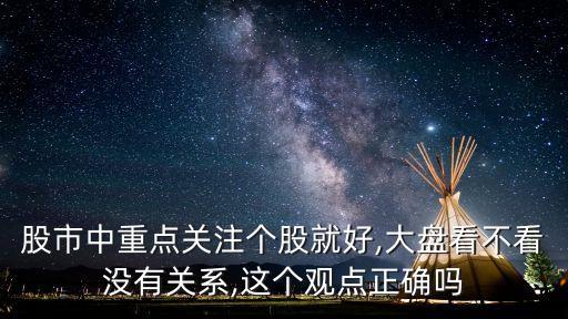股市中重點(diǎn)關(guān)注個(gè)股就好,大盤看不看沒有關(guān)系,這個(gè)觀點(diǎn)正確嗎