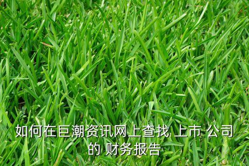 查看上市公司財(cái)務(wù)報(bào)表,上市公司每年需要披露幾次財(cái)務(wù)報(bào)表