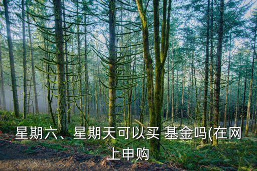 周末買(mǎi)基金周一,基金周末贖回和周一贖回