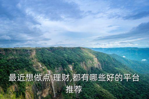 最近想做點(diǎn) 理財(cái),都有哪些好的平臺推薦