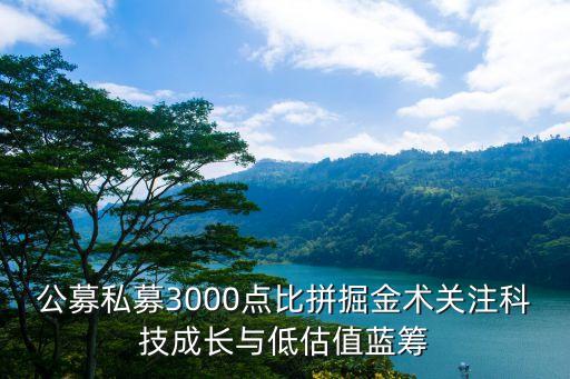 公募私募3000點(diǎn)比拼掘金術(shù)關(guān)注科技成長與低估值藍(lán)籌