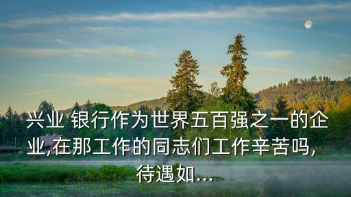  興業(yè) 銀行作為世界五百強(qiáng)之一的企業(yè),在那工作的同志們工作辛苦嗎, 待遇如...