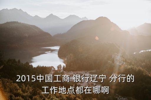 2015中國工商 銀行遼寧 分行的工作地點都在哪啊