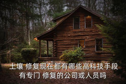  土壤 修復(fù)現(xiàn)在都有哪些高科技手段有專門(mén) 修復(fù)的公司或人員嗎