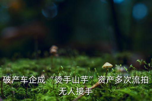 破產車企成“燙手山芋”資產多次流拍無人接手
