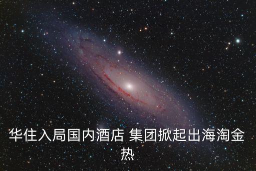 華住入局國內酒店 集團掀起出海淘金熱
