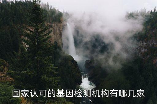 國家認(rèn)可的基因檢測機構(gòu)有哪幾家