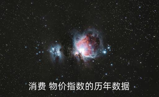 消費 物價指數(shù)的歷年數(shù)據(jù)
