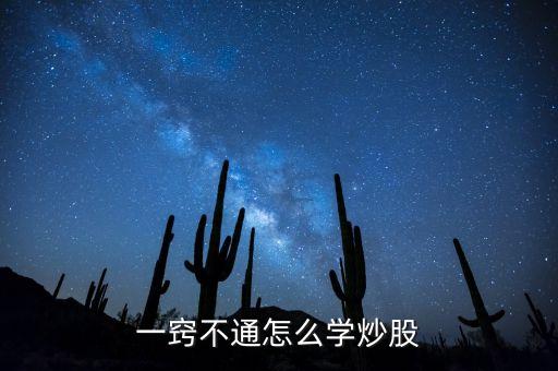 一竅不通怎么學炒股