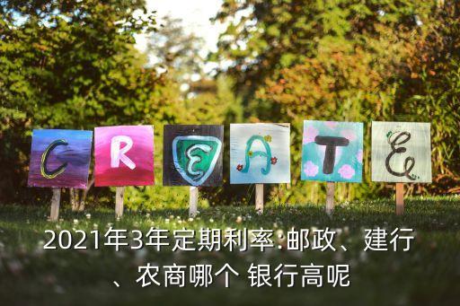 2021年3年定期利率:郵政、建行、農商哪個 銀行高呢
