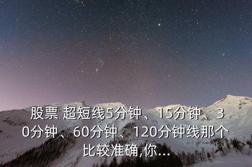  股票 超短線5分鐘、15分鐘、30分鐘、60分鐘、120分鐘線那個比較準(zhǔn)確,你...
