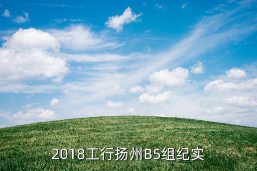 2018工行揚州B5組紀實