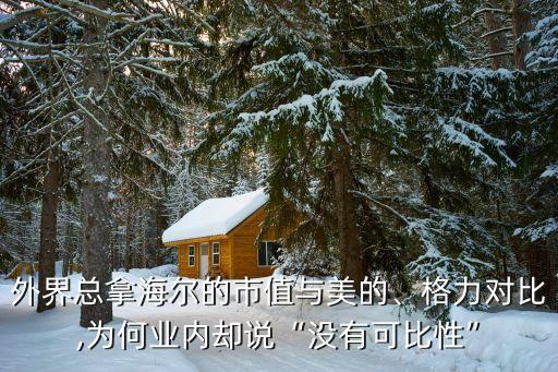 外界總拿海爾的市值與美的、格力對比,為何業(yè)內卻說“沒有可比性”
