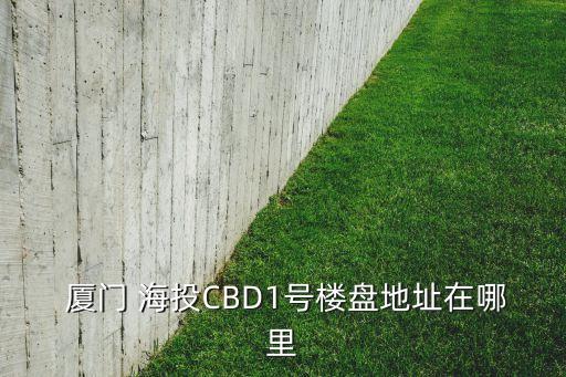  廈門 海投CBD1號(hào)樓盤地址在哪里