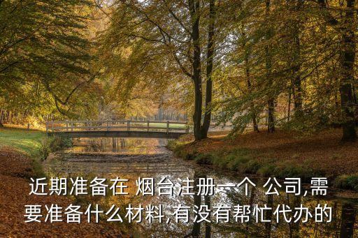 近期準備在 煙臺注冊一個 公司,需要準備什么材料,有沒有幫忙代辦的