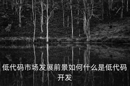 低代碼市場(chǎng)發(fā)展前景如何什么是低代碼開發(fā)
