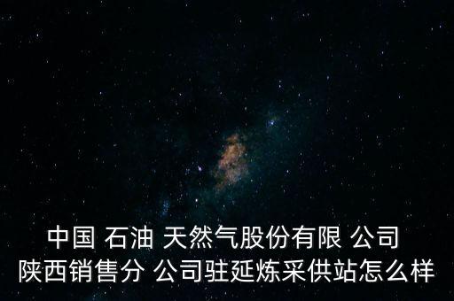 中國(guó) 石油 天然氣股份有限 公司 陜西銷售分 公司駐延煉采供站怎么樣
