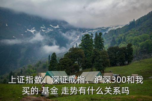 上證指數(shù)、深證成指、滬深300和我買的 基金 走勢有什么關(guān)系嗎