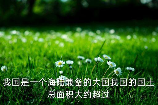 我國(guó)是一個(gè)海陸兼?zhèn)涞拇髧?guó)我國(guó)的國(guó)土總面積大約超過