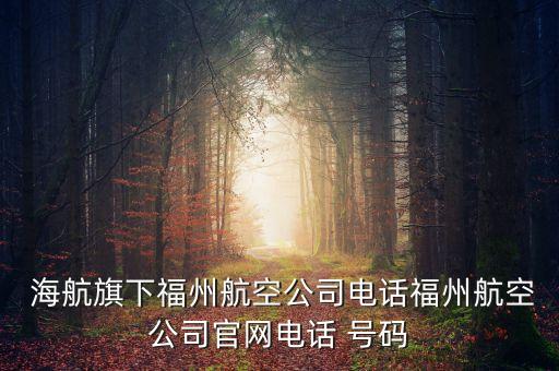  海航旗下福州航空公司電話福州航空公司官網(wǎng)電話 號(hào)碼