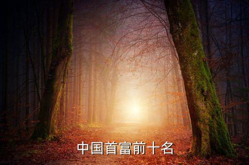 中國首富前十名