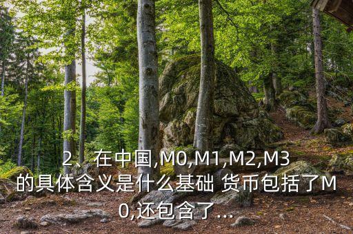 2、在中國(guó),M0,M1,M2,M3的具體含義是什么基礎(chǔ) 貨幣包括了M0,還包含了...