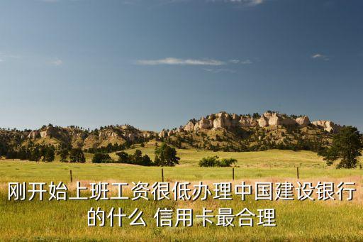 剛開始上班工資很低辦理中國建設銀行的什么 信用卡最合理